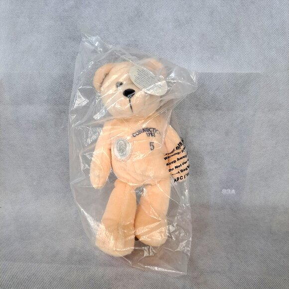 Authentic Collectible Quarter Bear 1999 CONNECTICUT 1787 #5 New in Bag - Picture 1 of 8